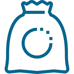 Blue premix bag icon