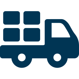 Blue truck icon