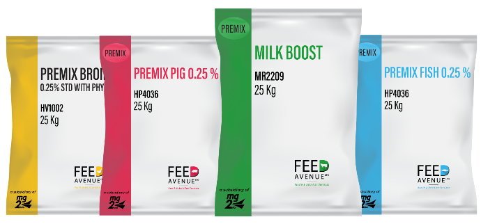 Different bags of premix - Feed Avenue Ltd